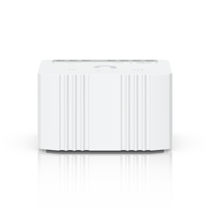 Rear view of Ubiquiti USL-Relay showing the compact housing and ventilation ridges