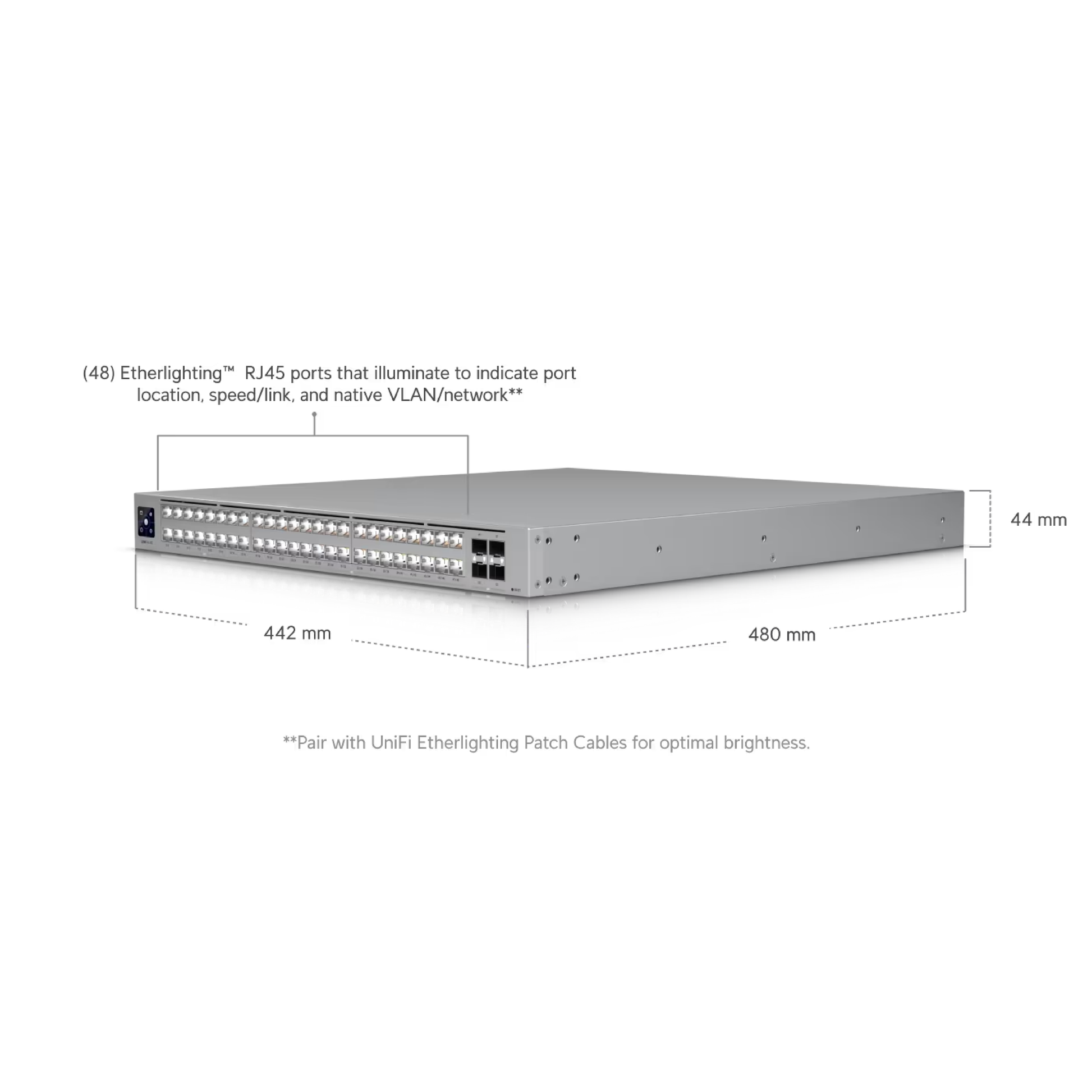 Ubiquiti USW-Pro-XG-48 UniFi Pro XG 48 Layer 3 Etherlighting Switch