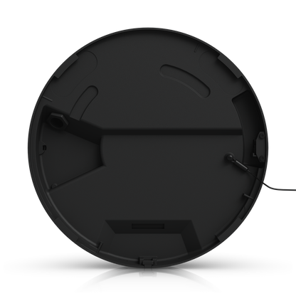 Interior view of the UniFi AI Multi Sensor 4 Black mounting base with cable routing and safety tether