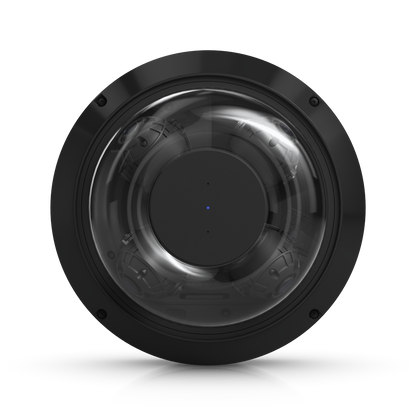 Top view of Ubiquiti UniFi AI Multi Sensor 4 Black showing its circular housing and transparent dome