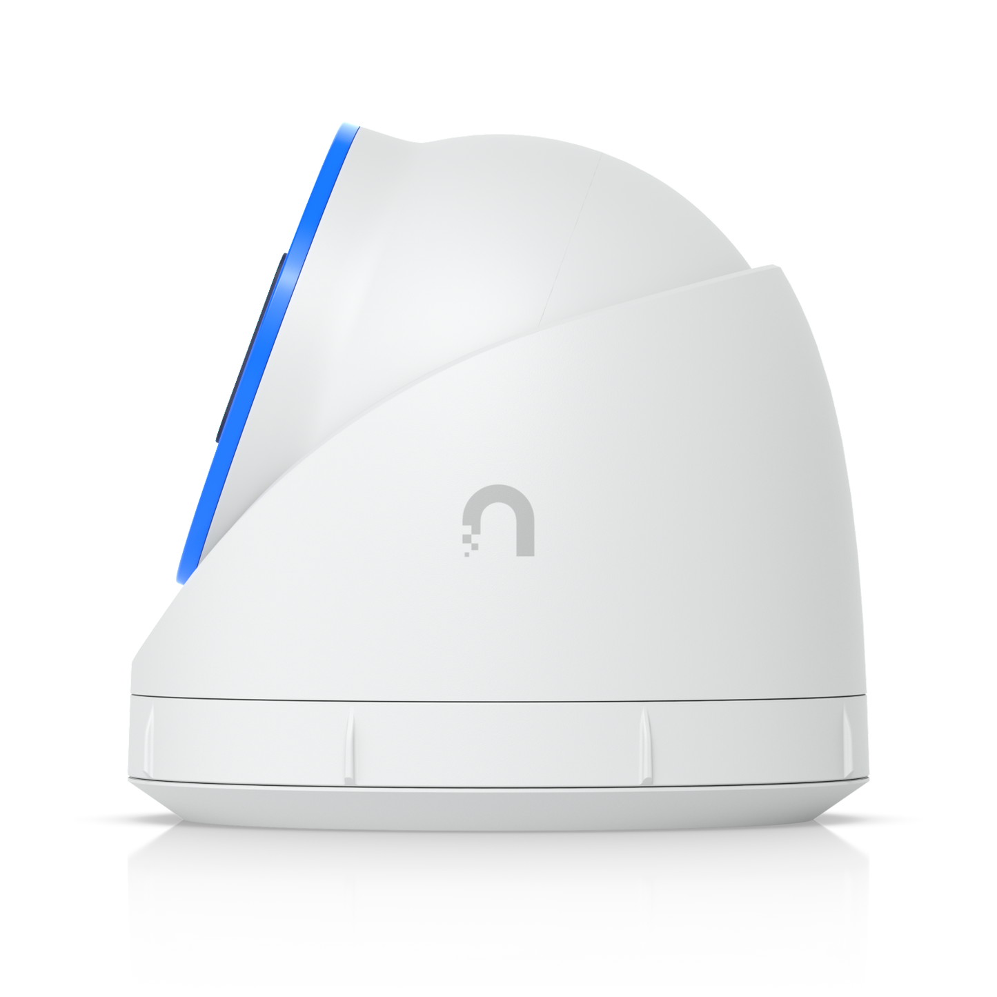 Side profile view of the Ubiquiti UniFi UVC-AI-Turret Camera in White