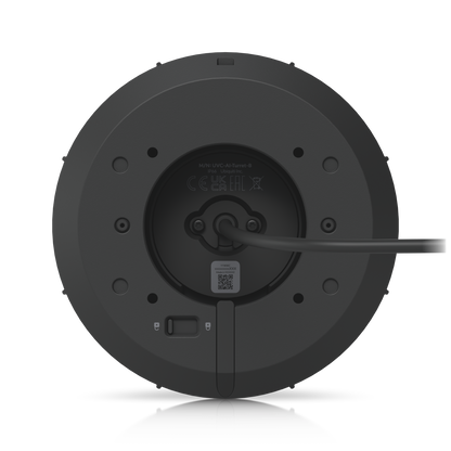 Bottom view of the Ubiquiti UniFi UVC-AI-Turret Camera in Black