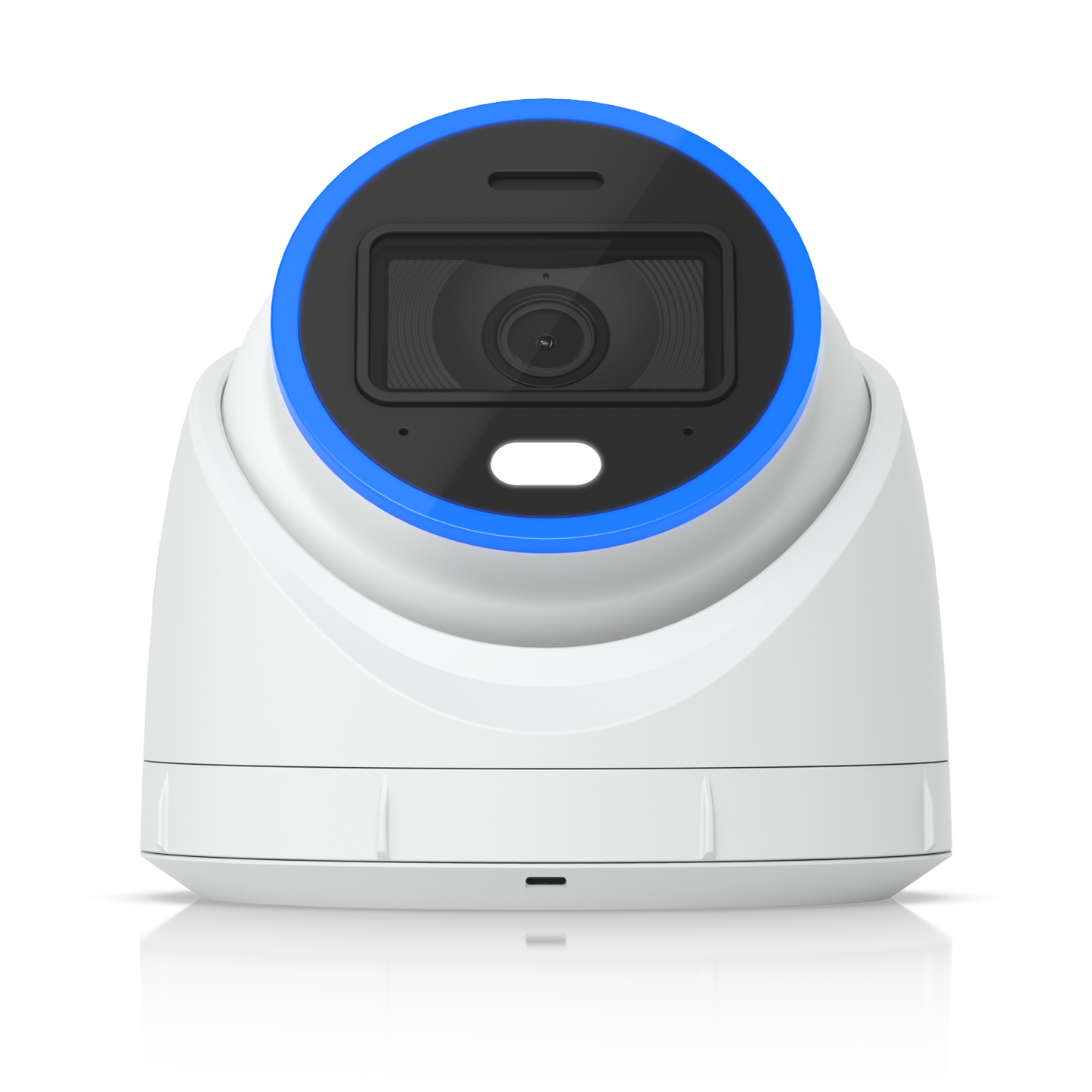 Front view of the Ubiquiti UniFi UVC-AI-Turret Camera in White