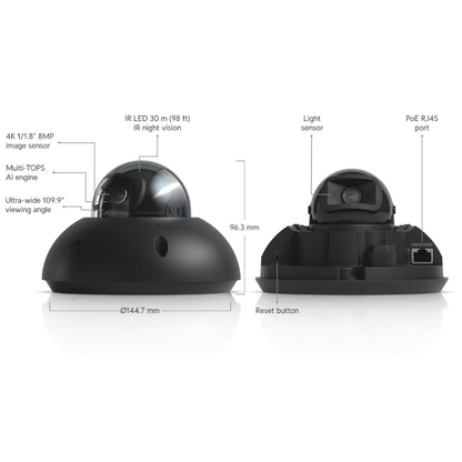 Ubiquiti UVC-G6-Dome UniFi G6 Dome 4K PoE Camera