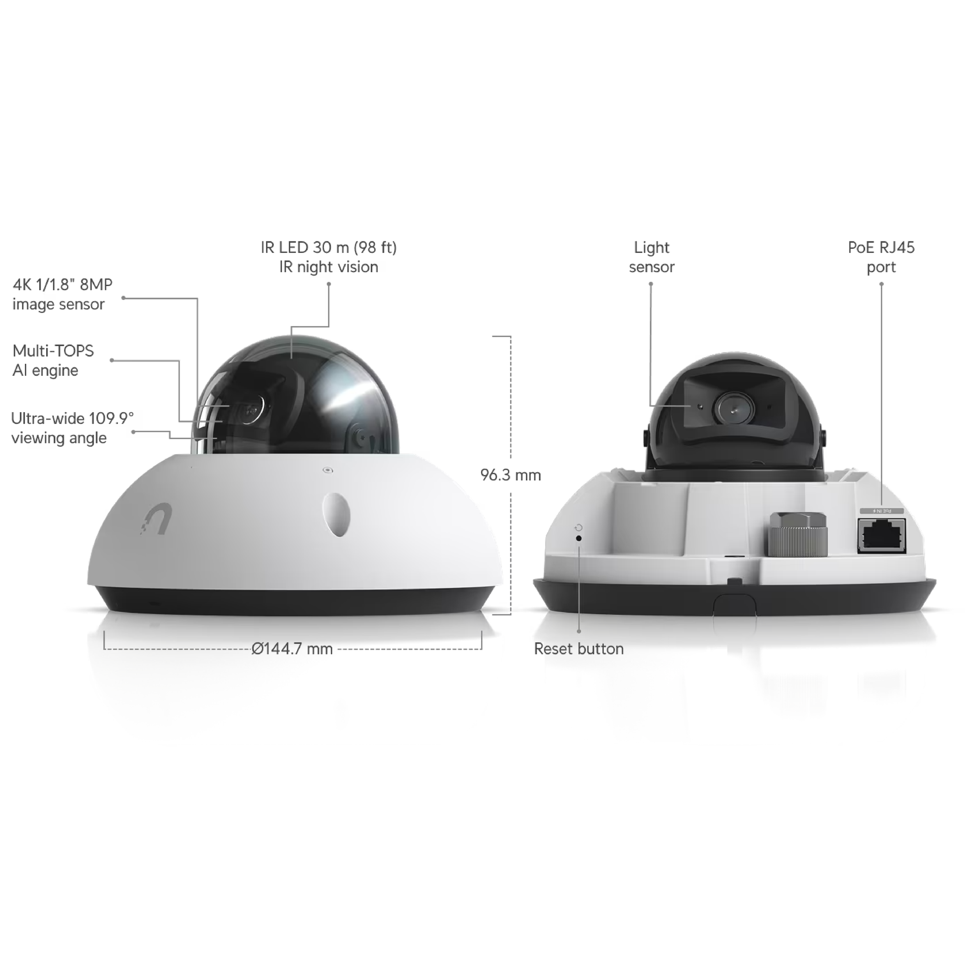Ubiquiti UVC-G6-Dome UniFi G6 Dome 4K PoE Camera