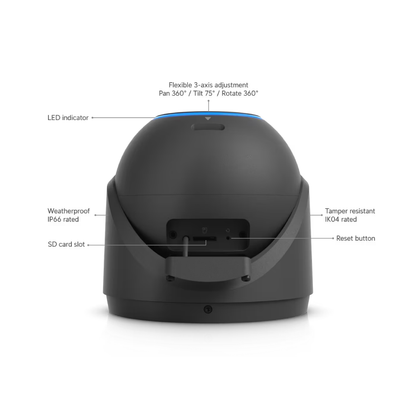 Ubiquiti UVC-G6-Pro-Turret UniFi G6 Pro Turret - Black