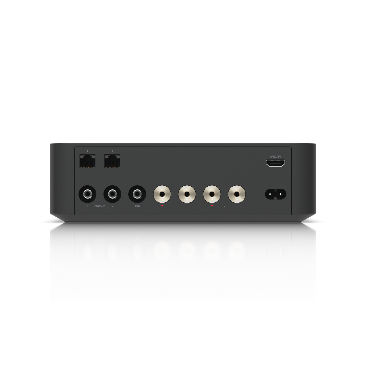 Rear view of the Ubiquiti UPL-Amp UniFi PowerAmp in Black