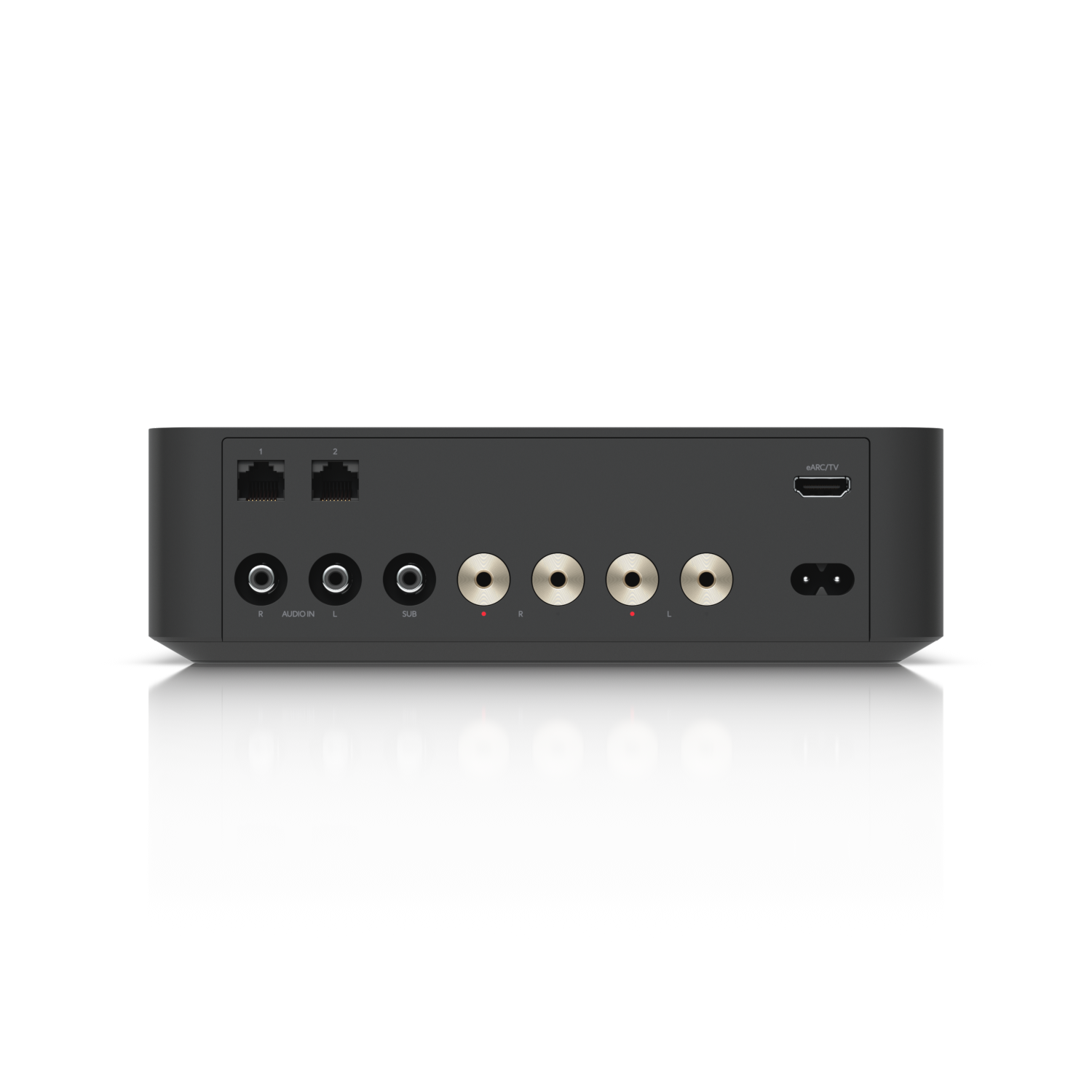 Rear view of the Ubiquiti UPL-Amp UniFi PowerAmp in Black