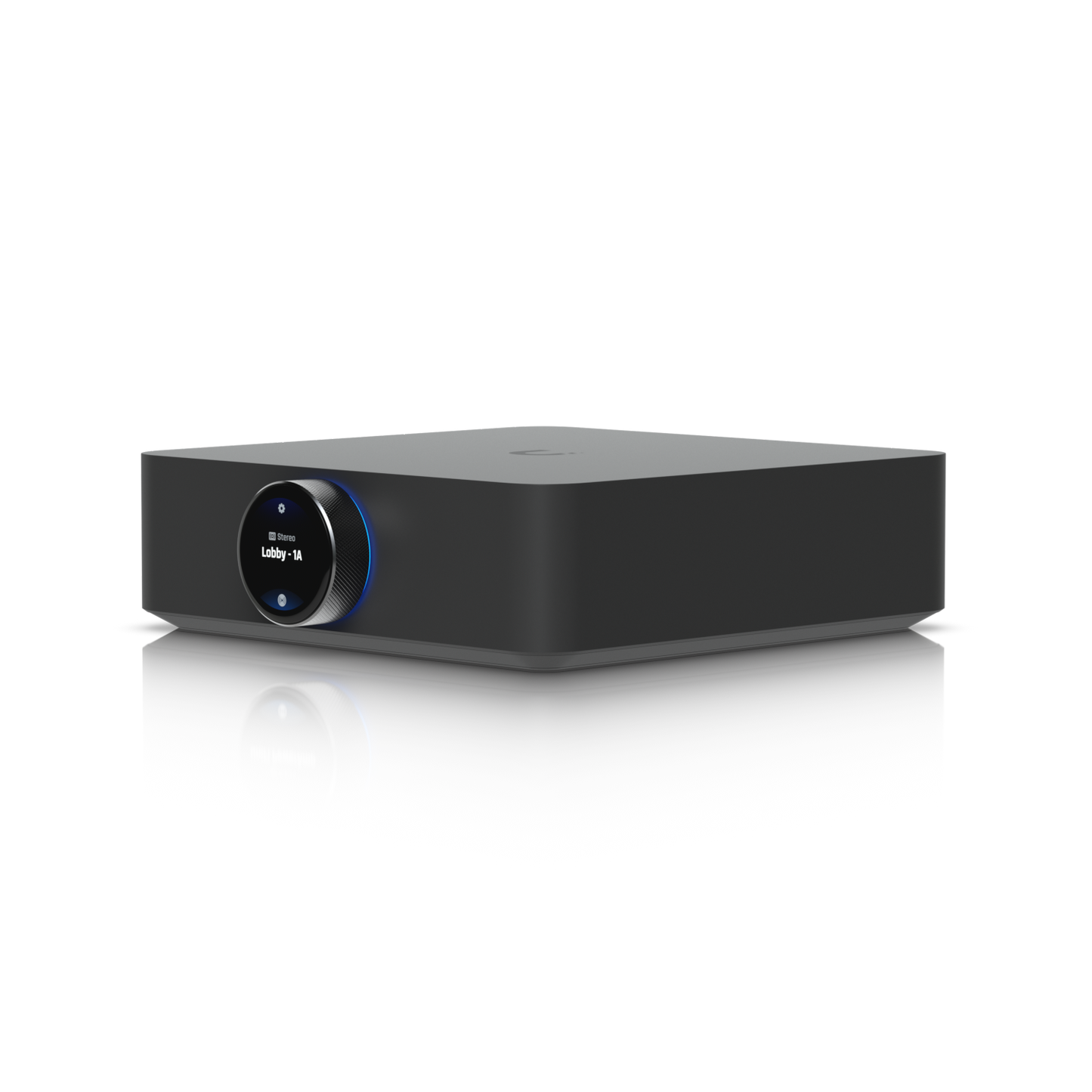 Perspective view of the Ubiquiti UPL-Amp UniFi PowerAmp in Black