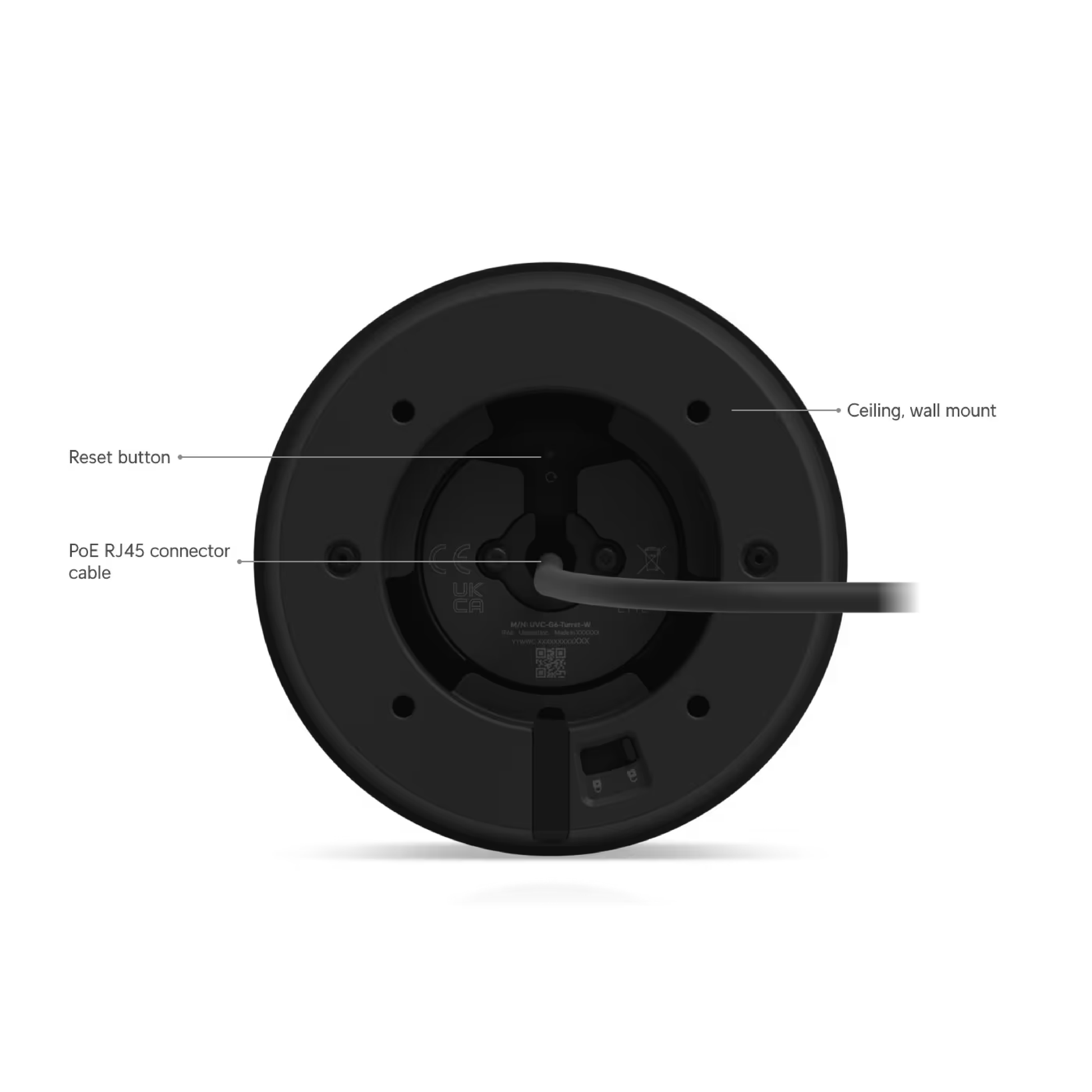 Ubiquiti UVC-G6-Turret-W UniFi G6 Turret 4K PoE Camera