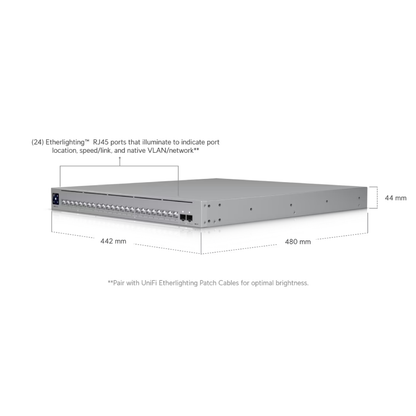 Ubiquiti USW-Pro-XG-24 UniFi Pro XG 24 Layer 3 Etherlighting Switch