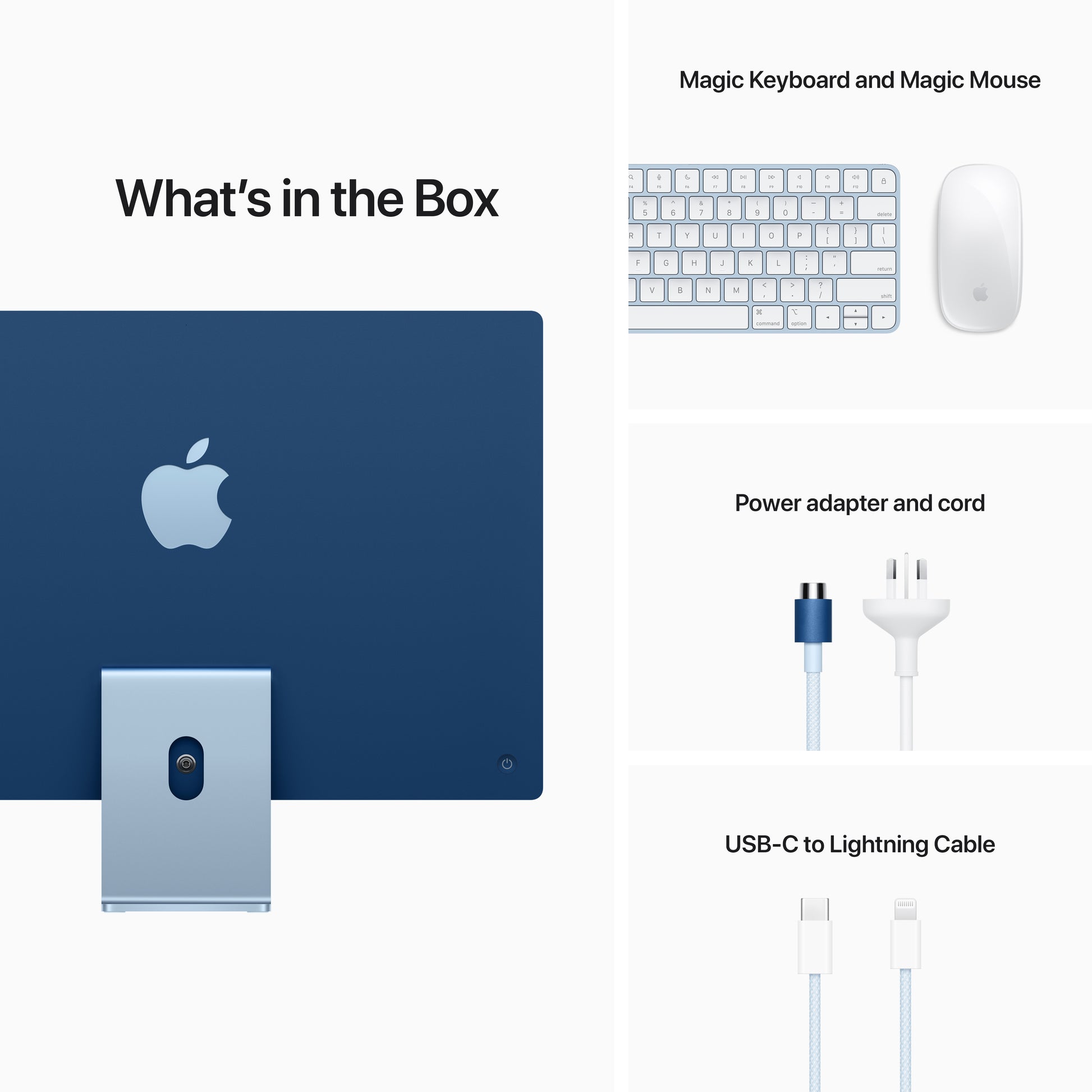 Apple iMac 24-inch | M1 | 8-core CPU | 7-core GPU | Blue