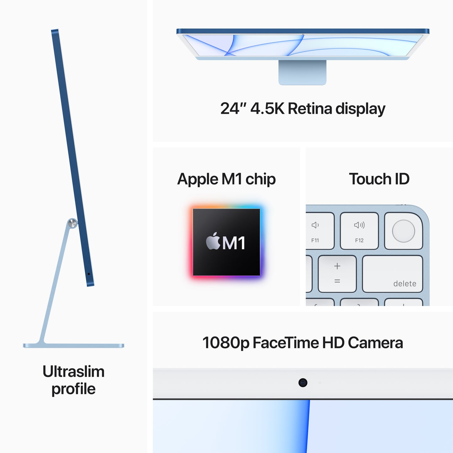 Apple iMac 24-inch | M1 | 8-core CPU | 8-core GPU | Orange